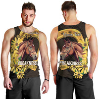 Personalized Preakness Horse Racing Men Tank Top Horseshoe With Black-Eyed Susans