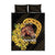 Personalized Preakness Horse Racing Quilt Bed Set Horseshoe With Black-Eyed Susans