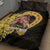 Personalized Preakness Horse Racing Quilt Bed Set Horseshoe With Black-Eyed Susans