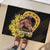 Personalized Preakness Horse Racing Rubber Doormat Horseshoe With Black-Eyed Susans