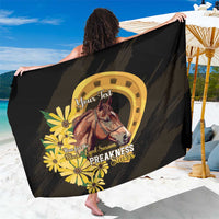 Personalized Preakness Horse Racing Sarong Horseshoe With Black-Eyed Susans