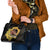 Personalized Preakness Horse Racing Shoulder Handbag Horseshoe With Black-Eyed Susans