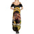 Personalized Preakness Horse Racing Summer Maxi Dress Horseshoe With Black-Eyed Susans