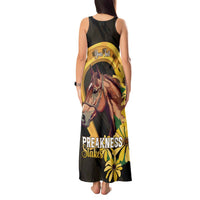 Personalized Preakness Horse Racing Tank Maxi Dress Horseshoe With Black-Eyed Susans
