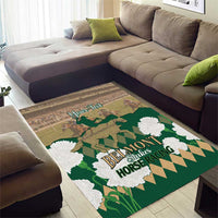 Personalized Belmont Horse Racing Area Rug 157th Anniversary Run For The Carnations