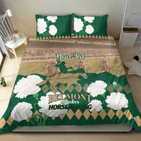 Personalized Belmont Horse Racing Bedding Set 157th Anniversary Run For The Carnations