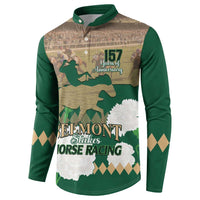 Personalized Belmont Horse Racing Button Sweatshirt 157th Anniversary Run For The Carnations