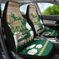 Personalized Belmont Horse Racing Car Seat Cover 157th Anniversary Run For The Carnations