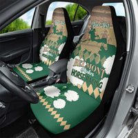 Personalized Belmont Horse Racing Car Seat Cover 157th Anniversary Run For The Carnations
