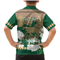 Personalized Belmont Horse Racing Family Matching Mermaid Dress and Hawaiian Shirt 157th Anniversary Run For The Carnations