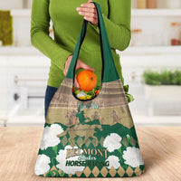 Personalized Belmont Horse Racing Grocery Bag 157th Anniversary Run For The Carnations