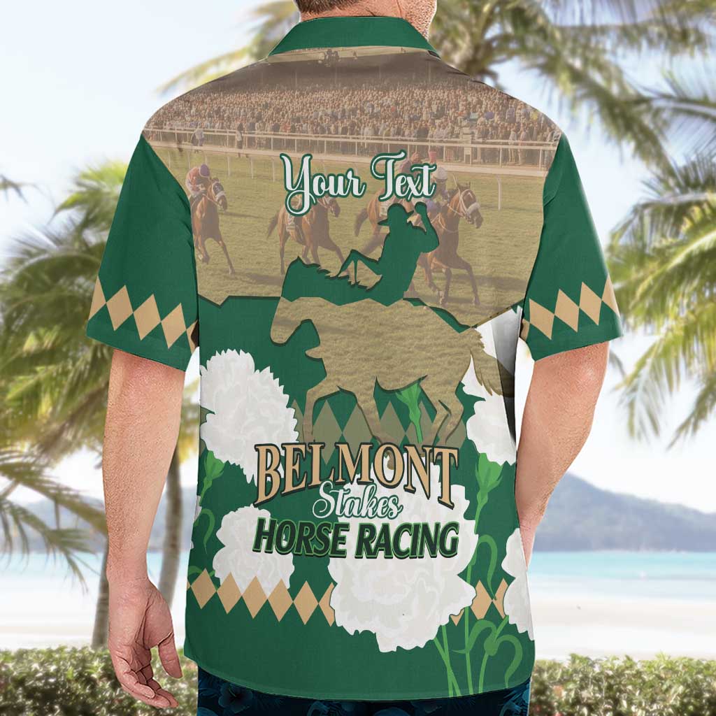 Personalized Belmont Horse Racing Hawaiian Shirt 157th Anniversary Run For The Carnations