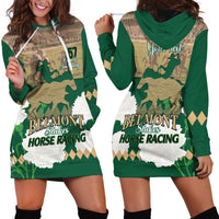 Personalized Belmont Horse Racing Hoodie Dress 157th Anniversary Run For The Carnations