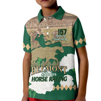 Personalized Belmont Horse Racing Kid Polo Shirt 157th Anniversary Run For The Carnations