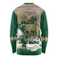 Personalized Belmont Horse Racing Long Sleeve Shirt 157th Anniversary Run For The Carnations