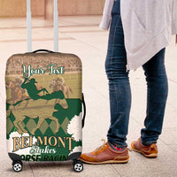 Personalized Belmont Horse Racing Luggage Cover 157th Anniversary Run For The Carnations