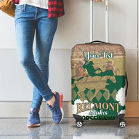 Personalized Belmont Horse Racing Luggage Cover 157th Anniversary Run For The Carnations