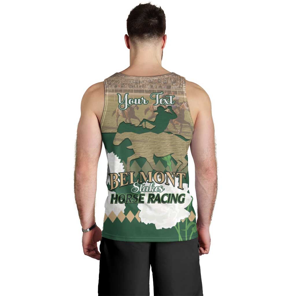 Personalized Belmont Horse Racing Men Tank Top 157th Anniversary Run For The Carnations