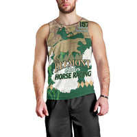 Personalized Belmont Horse Racing Men Tank Top 157th Anniversary Run For The Carnations