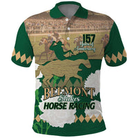Personalized Belmont Horse Racing Polo Shirt 157th Anniversary Run For The Carnations