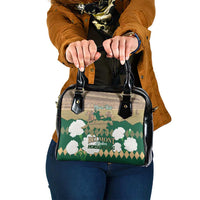 Personalized Belmont Horse Racing Shoulder Handbag 157th Anniversary Run For The Carnations