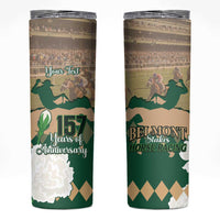 Personalized Belmont Horse Racing Skinny Tumbler 157th Anniversary Run For The Carnations
