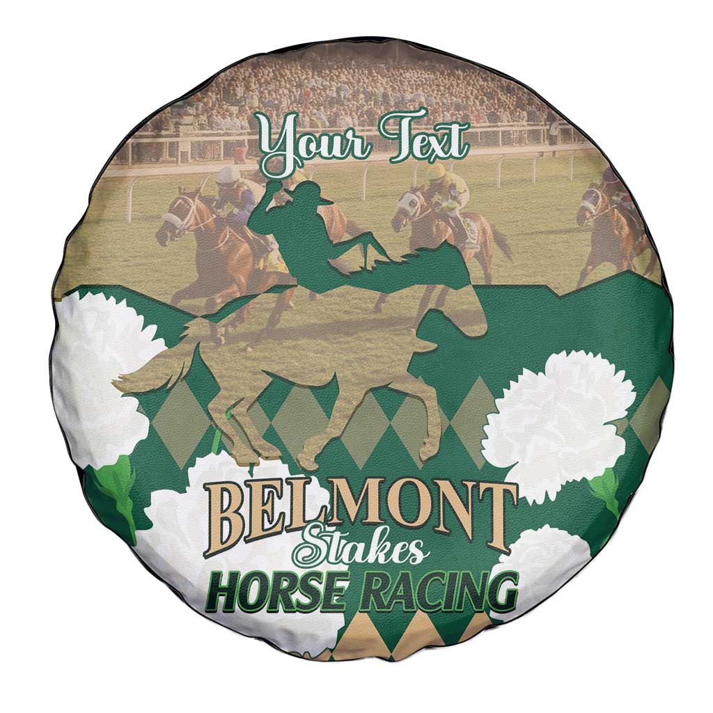 Personalized Belmont Horse Racing Spare Tire Cover 157th Anniversary Run For The Carnations