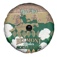 Personalized Belmont Horse Racing Spare Tire Cover 157th Anniversary Run For The Carnations