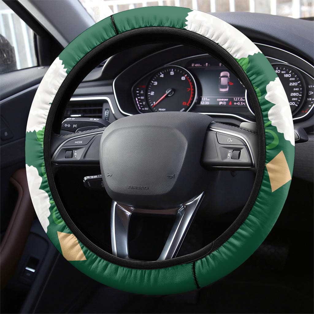 Belmont Horse Racing Steering Wheel Cover 157th Anniversary Run For The Carnations