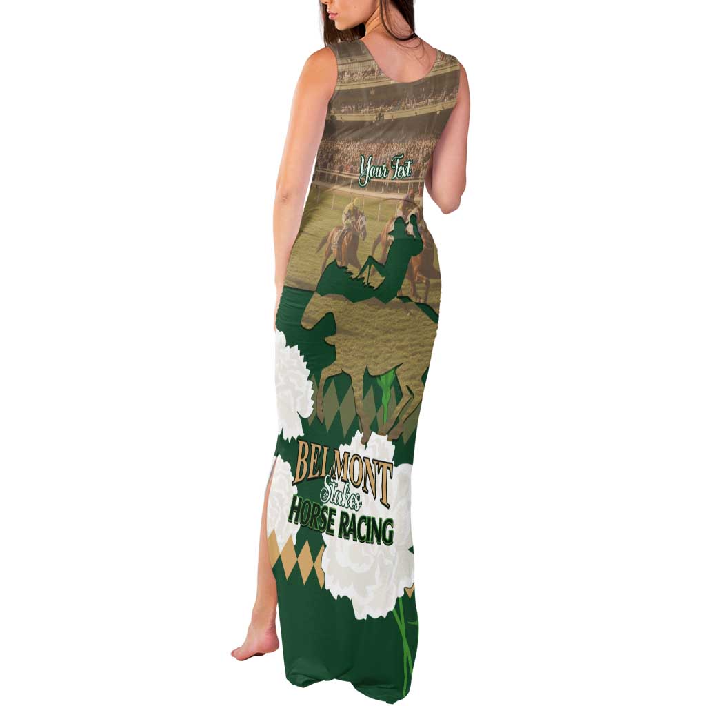 Personalized Belmont Horse Racing Tank Maxi Dress 157th Anniversary Run For The Carnations