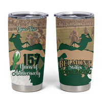 Personalized Belmont Horse Racing Tumbler Cup 157th Anniversary Run For The Carnations
