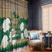 Personalized Belmont Horse Racing Window Curtain 157th Anniversary Run For The Carnations