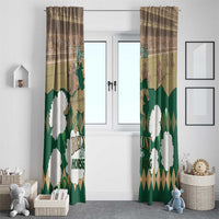 Personalized Belmont Horse Racing Window Curtain 157th Anniversary Run For The Carnations