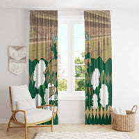 Personalized Belmont Horse Racing Window Curtain 157th Anniversary Run For The Carnations