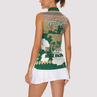 Personalized Belmont Horse Racing Women Sleeveless Polo Shirt 157th Anniversary Run For The Carnations