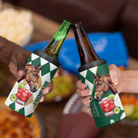 Personalized Belmont Horse Racing 4 in 1 Can Cooler Tumbler Jewel Cocktail With White Carnations