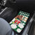 Personalized Belmont Horse Racing Car Mats Jewel Cocktail With White Carnations