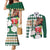 Personalized Belmont Horse Racing Couples Matching Mermaid Dress and Long Sleeve Button Shirt Jewel Cocktail With White Carnations