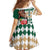Personalized Belmont Horse Racing Family Matching Long Sleeve Bodycon Dress and Hawaiian Shirt Jewel Cocktail With White Carnations