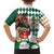 Personalized Belmont Horse Racing Family Matching Short Sleeve Bodycon Dress and Hawaiian Shirt Jewel Cocktail With White Carnations