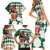 Personalized Belmont Horse Racing Family Matching Short Sleeve Bodycon Dress and Hawaiian Shirt Jewel Cocktail With White Carnations