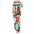 Personalized Belmont Horse Racing Family Matching Tank Maxi Dress and Hawaiian Shirt Jewel Cocktail With White Carnations