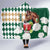 Personalized Belmont Horse Racing Hooded Blanket Jewel Cocktail With White Carnations