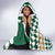Personalized Belmont Horse Racing Hooded Blanket Jewel Cocktail With White Carnations