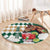 Personalized Belmont Horse Racing Round Carpet Jewel Cocktail With White Carnations
