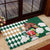 Personalized Belmont Horse Racing Rubber Doormat Jewel Cocktail With White Carnations