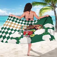 Personalized Belmont Horse Racing Sarong Jewel Cocktail With White Carnations