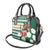 Personalized Belmont Horse Racing Shoulder Handbag Jewel Cocktail With White Carnations