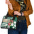 Personalized Belmont Horse Racing Shoulder Handbag Jewel Cocktail With White Carnations