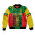 Personalised Ethiopia Bomber Jacket Men's Dreadlock Rasta Lion Headphones - Wonder Print Shop